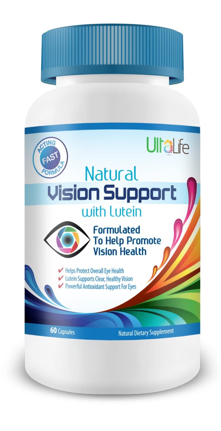 UltaLife's #1 BEST Natural Vision Support with Lutein is Formulated to Help Promote Vision Health and Provides Powerful Antioxidant Support for Your Eyes - 100% Satisfaction Money Back Guarantee