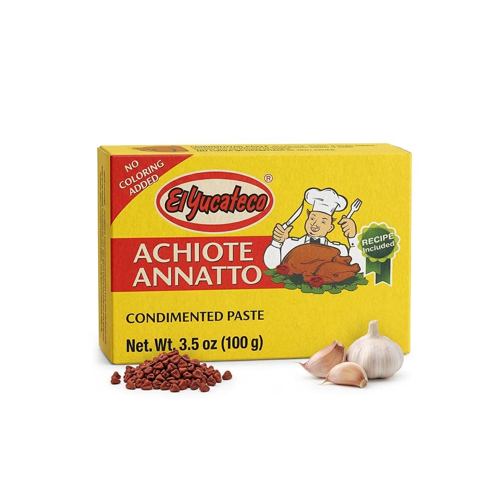 Achiote Paste (Annatto Seasoning) – 3.5 oz Authentic Mexican Red Achiote for Cochinita Pibil, Marinades & Traditional Latin Cooking (Pack of 1)