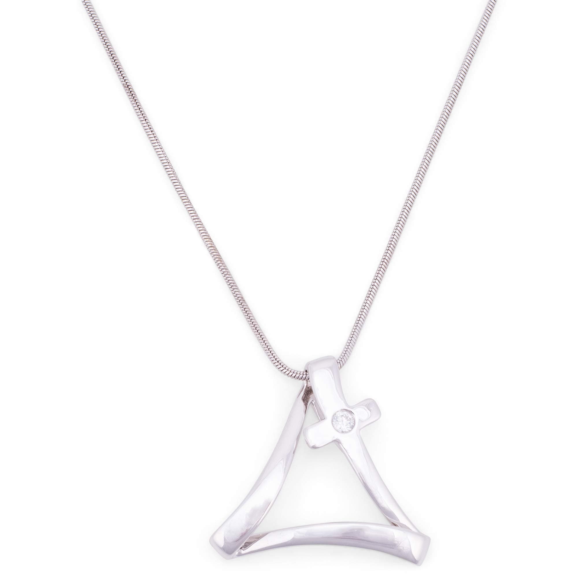 Eternal Zoe Design Large Cross of the Trinity His Plan Necklace, 16" + 3" ext.