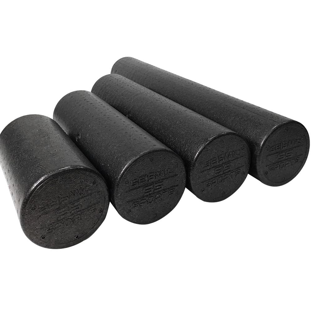 Seismic Sports - SSFR-VAR- Round Foam Roller Bundle 12", 18", 24" and 36" - Reduce Muscle Soreness and Prevent Injury