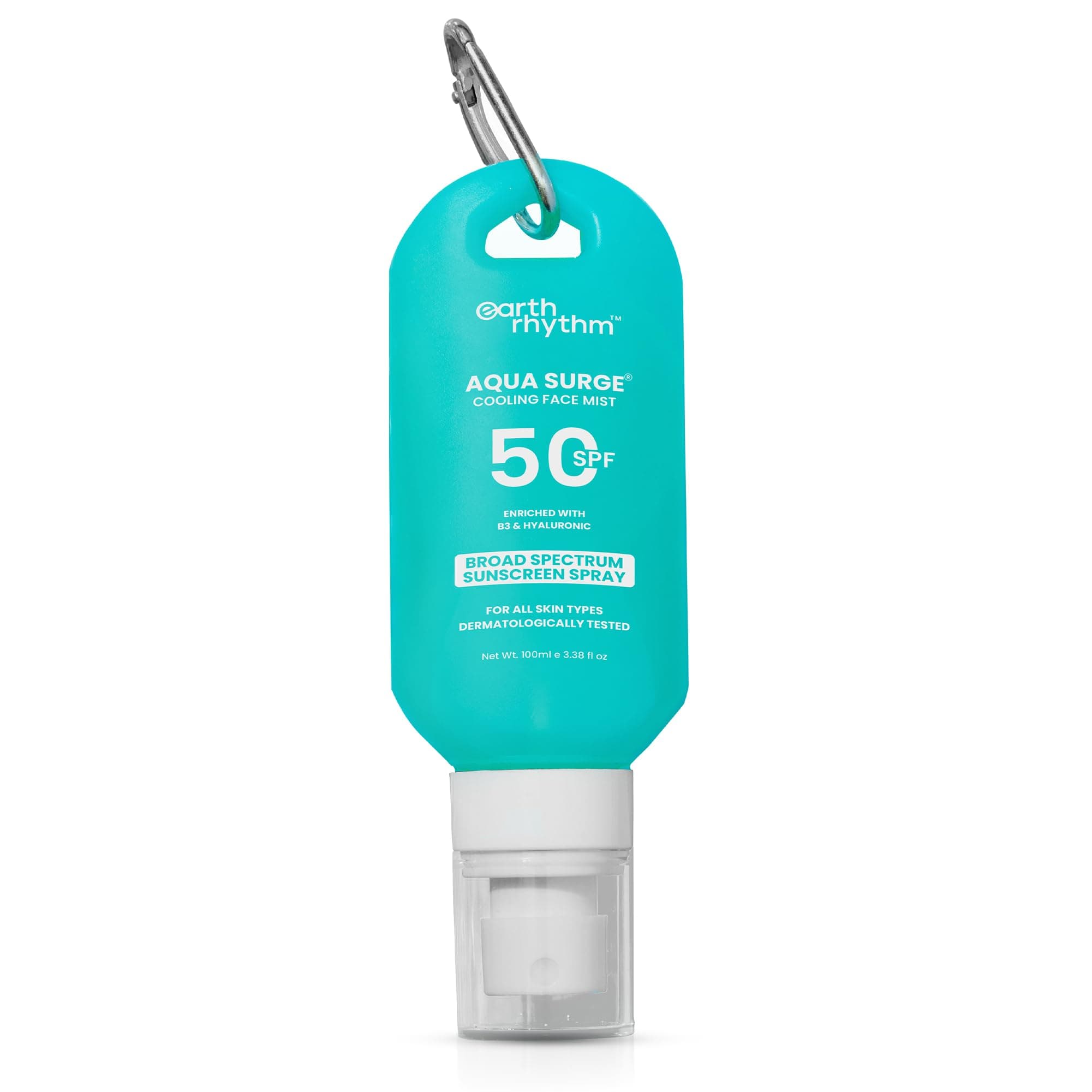 Cooling Aqua Surge SPF 50 Sunscreen Spray – Hydrates, Minimises Pores, Oxybenzone - Free