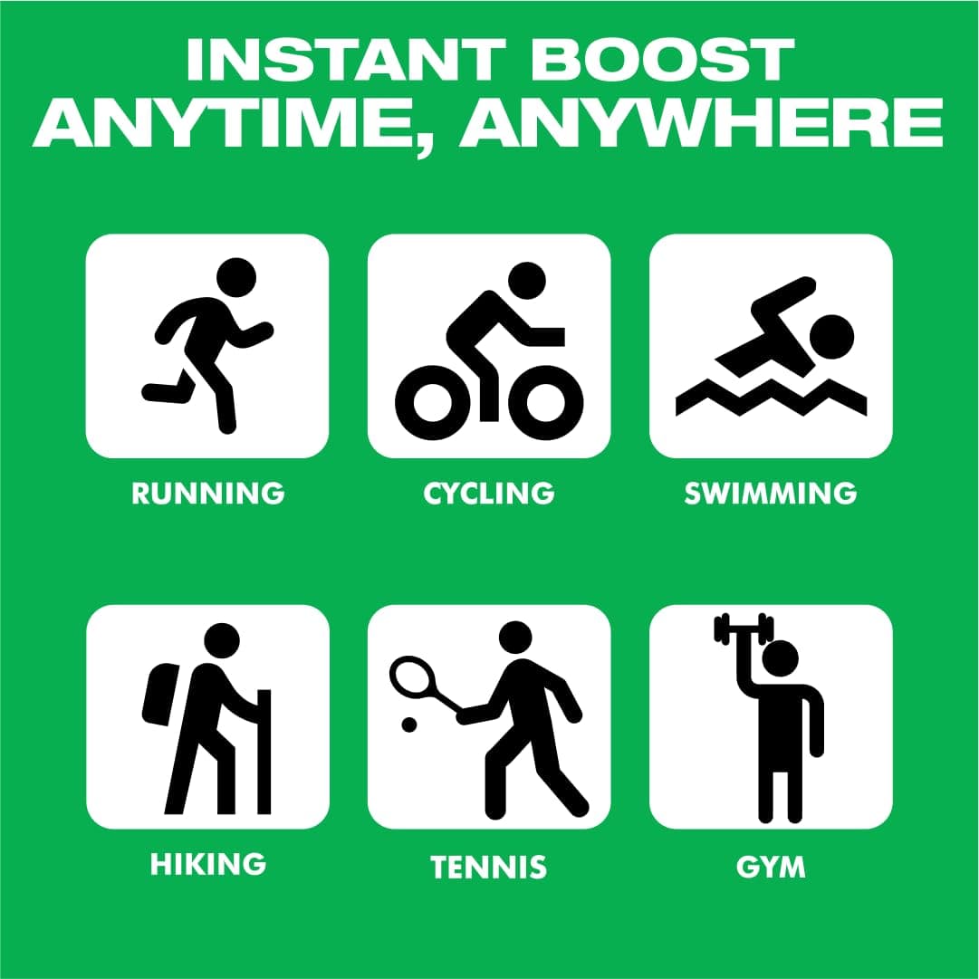 Energy Bytes Caffeine Gummies | Instant Energy Chews for Running, Cycling and Sports Performance | Vegan, Low Sugar | Apple Flash (12-Pack)