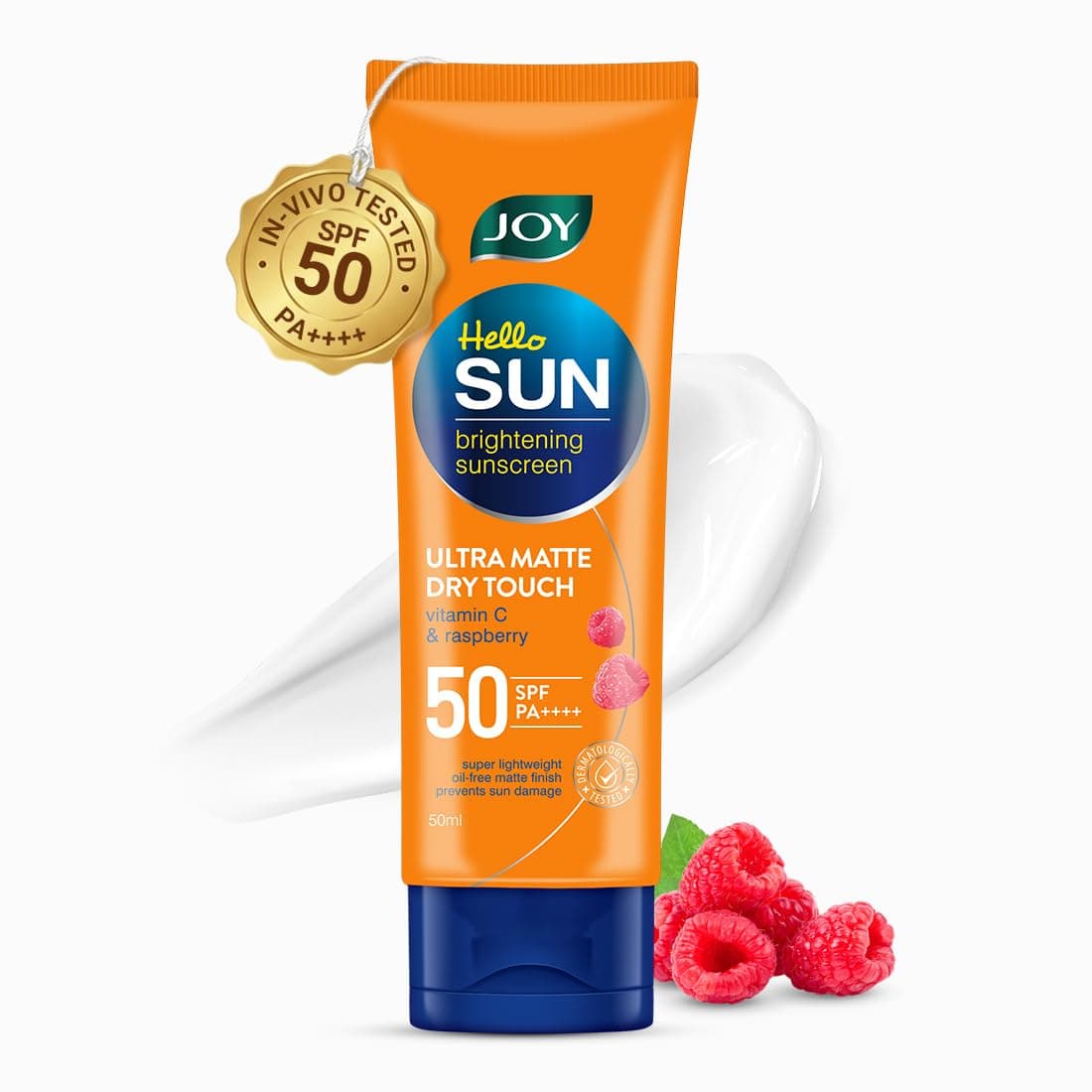 Hello Sun Ultra Matte Sunscreen SPF 50 PA++++ (50ml) | Lightweight, Non Greasy & Water Resistant Sunscreen For Men & Women | Gives UVA & UVB Broad Spectrum Protection | Suitable for All Skin Type
