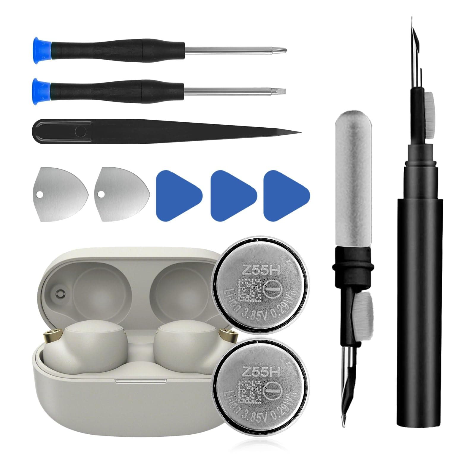 Z55H Battery,High Capacity Li-ion Replacement Battery for Sony WF-1000XM4 (2PCS)