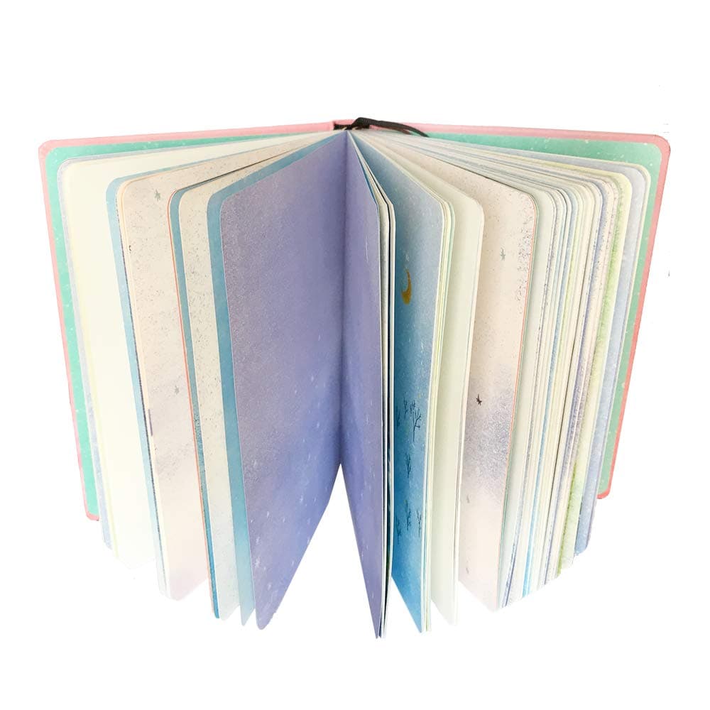 Siixu Color Notebook, Beautiful Colored Writing Journal for Teen Girls and Boys, Women and Men, Black, Unlined Paper, Unique Pretty Designed, 224 Pages, Unruled