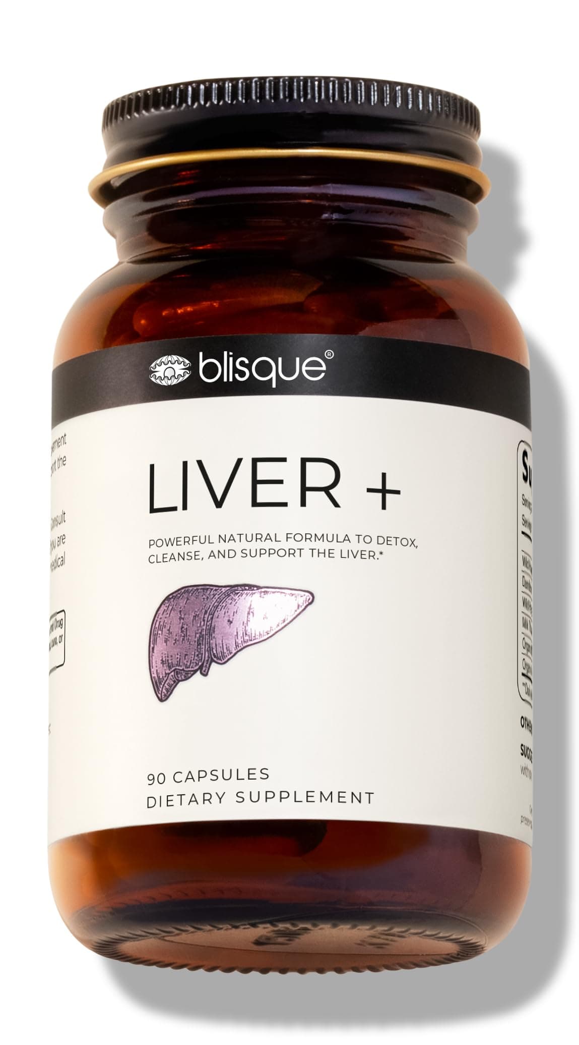 Liver Complex Supplement to Detox, Cleanse, and Repair The Liver | Doctor Approved | Natural Ingredients | Milk Thistle, Dandelion, and Burdock Root | 90 Capsule Pills