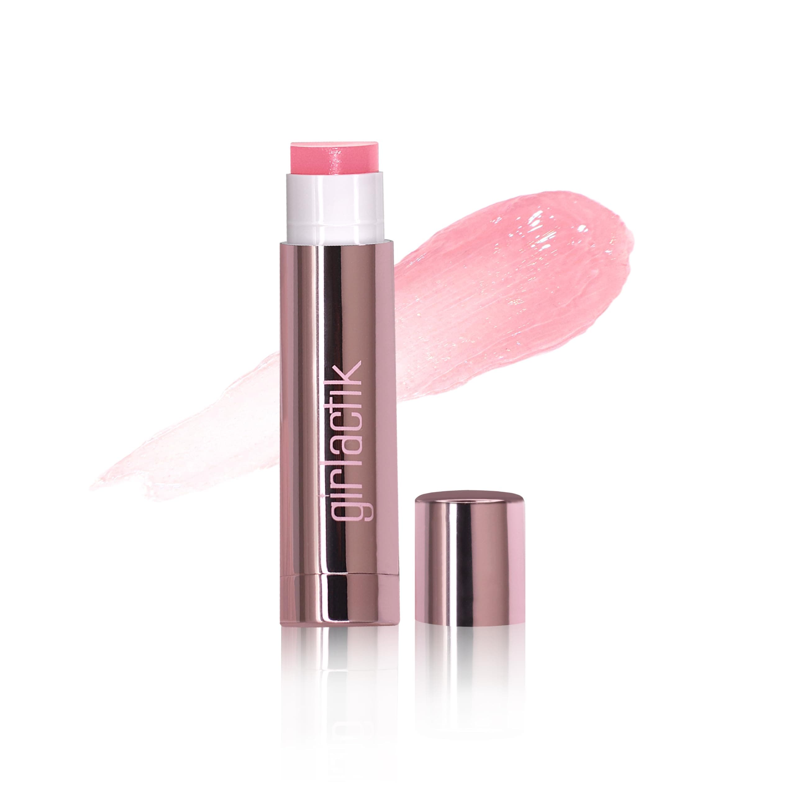 Girlactik Usa. Ultra Moisturizing Lip Balm. Clear Finish. Plumping, Nourishing & Hydrating. Pink Lemonade Scent