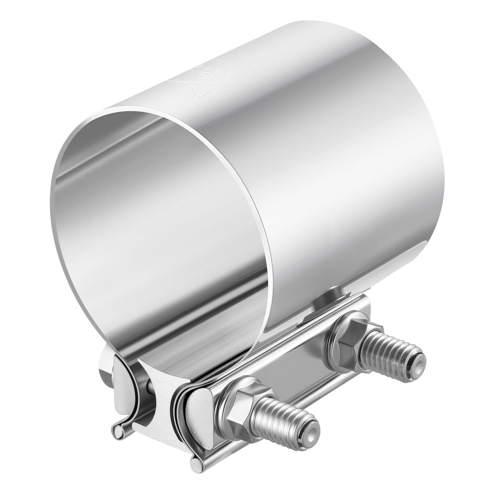 3.0 Inch Exhaust Clamp, Butt Joint Band Clamp Sleeve Coupler Stainless Steel for Pipes, Mufflers, Catalytic Converters 4PCS
