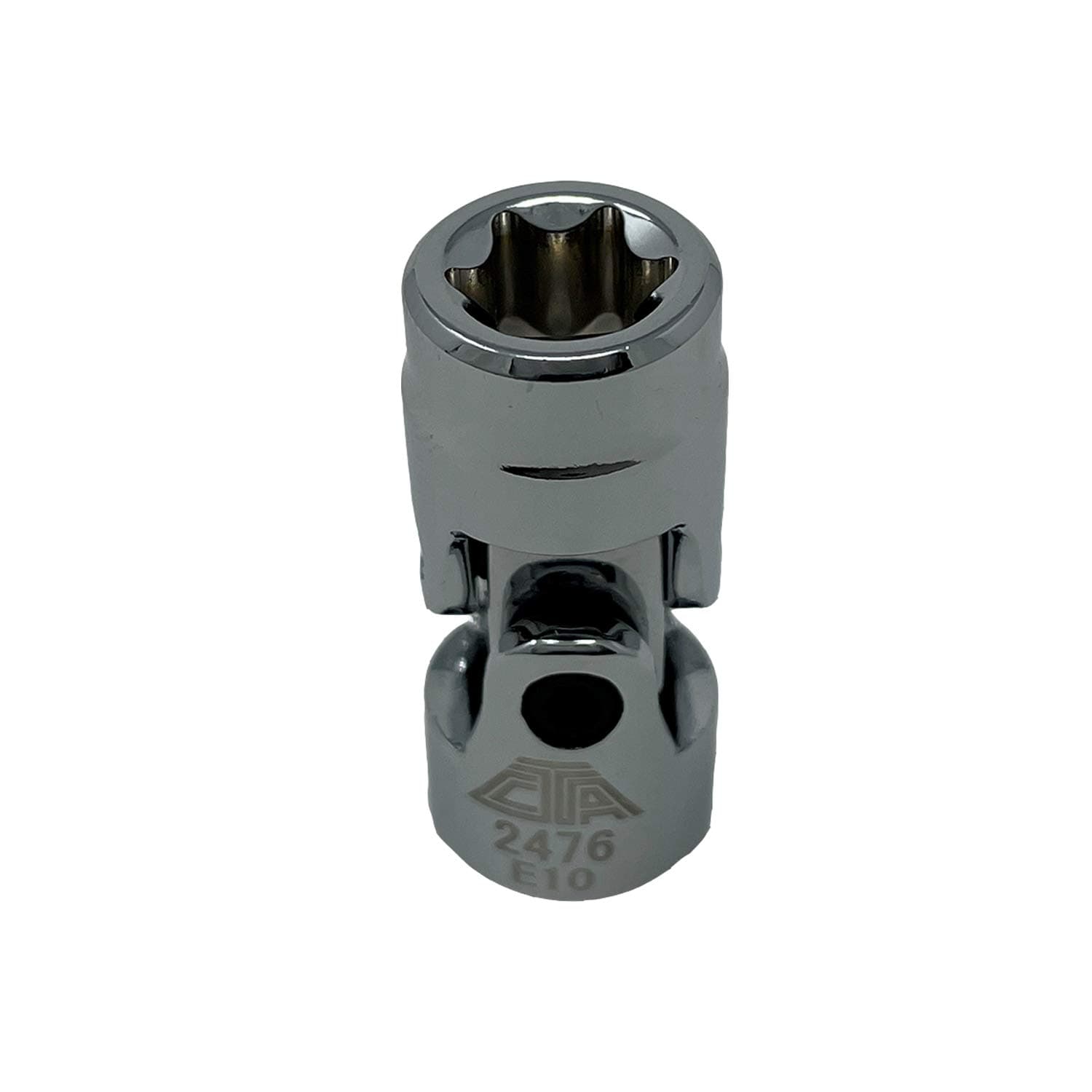CTA Tools 2476 E10 Star Socket with U-Joint: Low-Profile 1/4" Drive E-Torx Socket, Compatible with BMW & Mercedes-Benz, Hard-to-Reach Fasteners