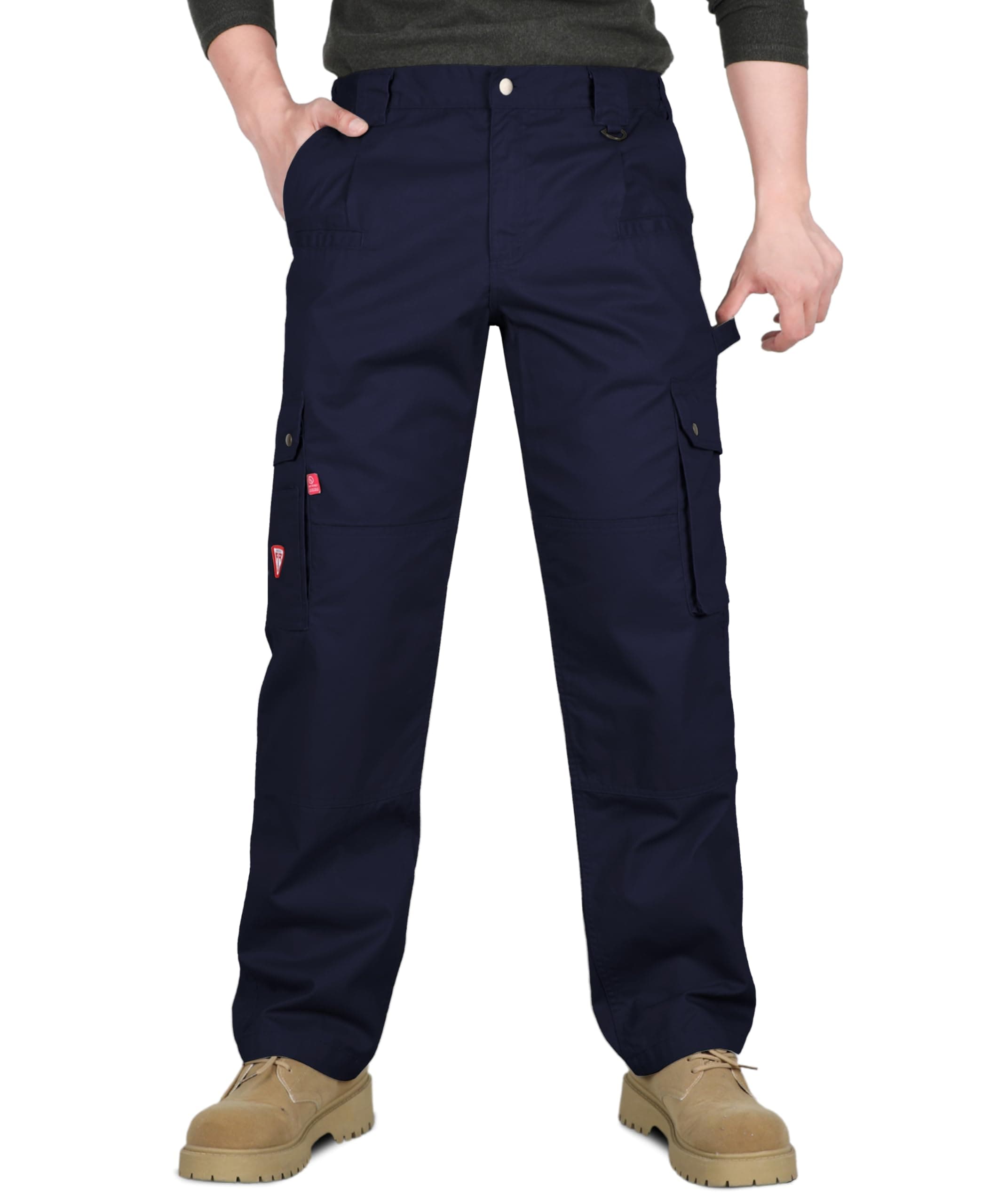 TICOMELA FR Pants for Men Flame Resistant Pants 7.5oz Lightweight (9 Pockets) Multi-Pocket Pants