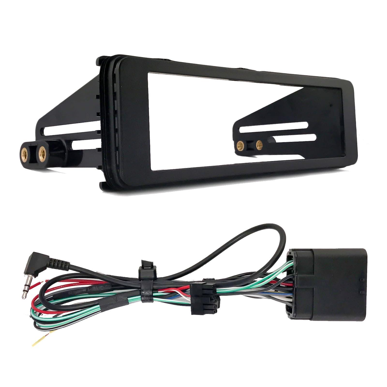 Enrock Single-DIN Stereo Installation Kit Fits 1998-2013 HD Motorcycles Models, HD Touring