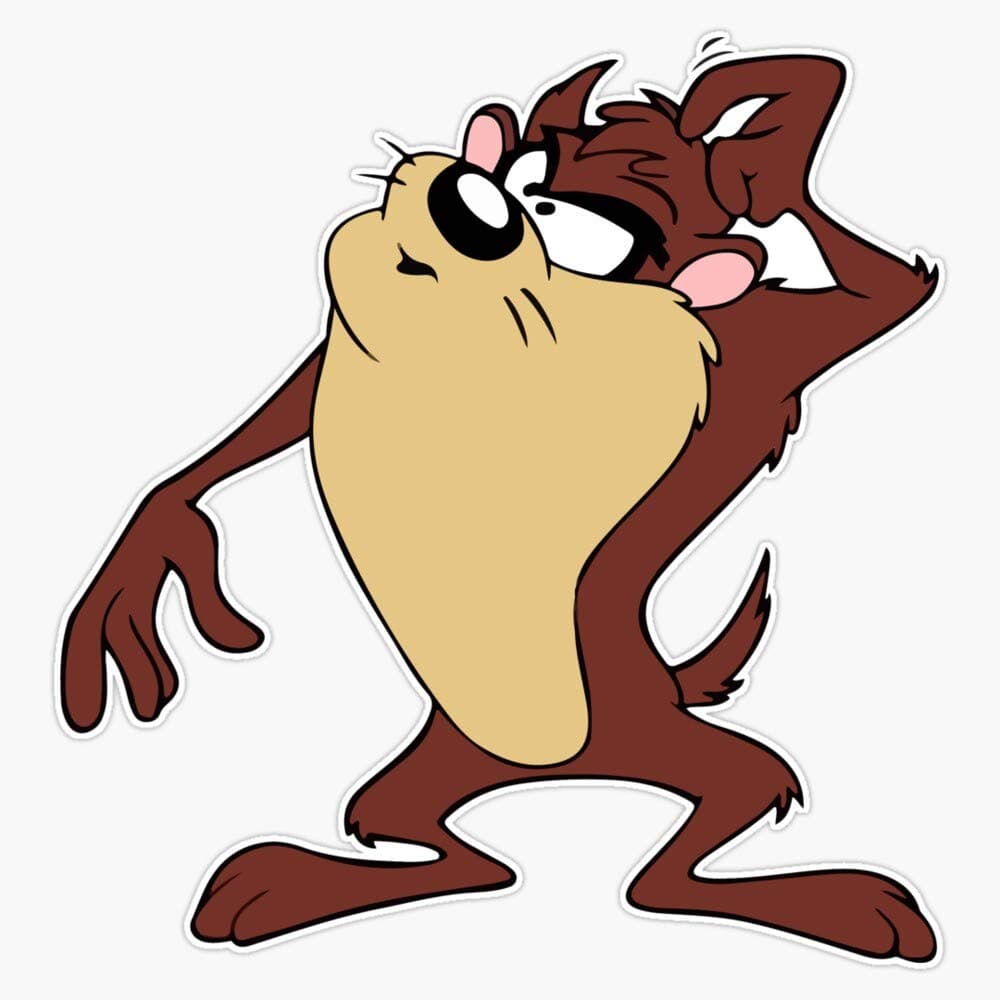 EMC GraphicsTasmanian Devil Vinyl Waterproof Sticker Decal Car Laptop Wall Window Bumper Sticker 5"