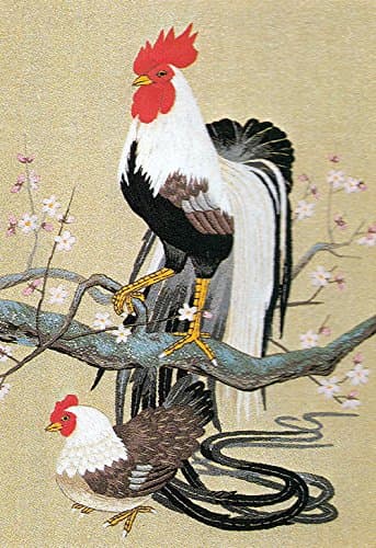 Tokyo Bunka Shishu 251 Rooster Chicken Japanese Punch Embroidery Kit