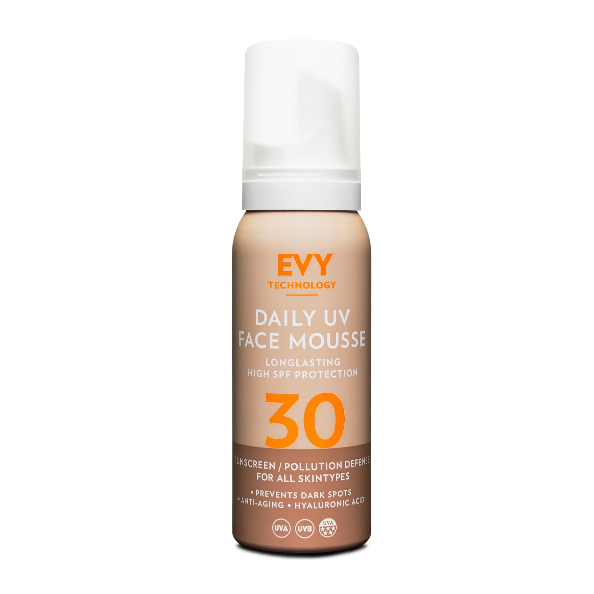 EVY Technology Sunscreen Daily UV Face Mousse SPF30 75ml