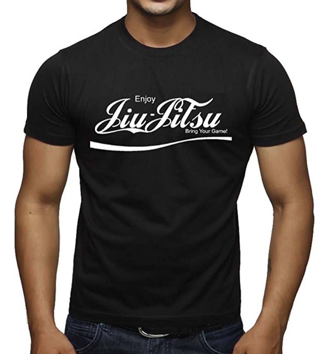 Men's Enjoy Jiu Jitsu MMA/BJJ T-Shirt Black XS-3XL