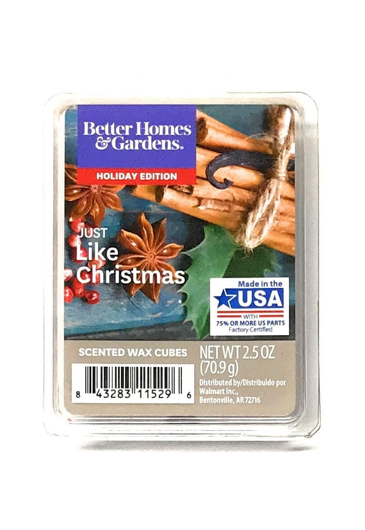 Better Homes & Gardens Scented Wax Cubes, 2019 Limited Edition (Just Like Christmas)
