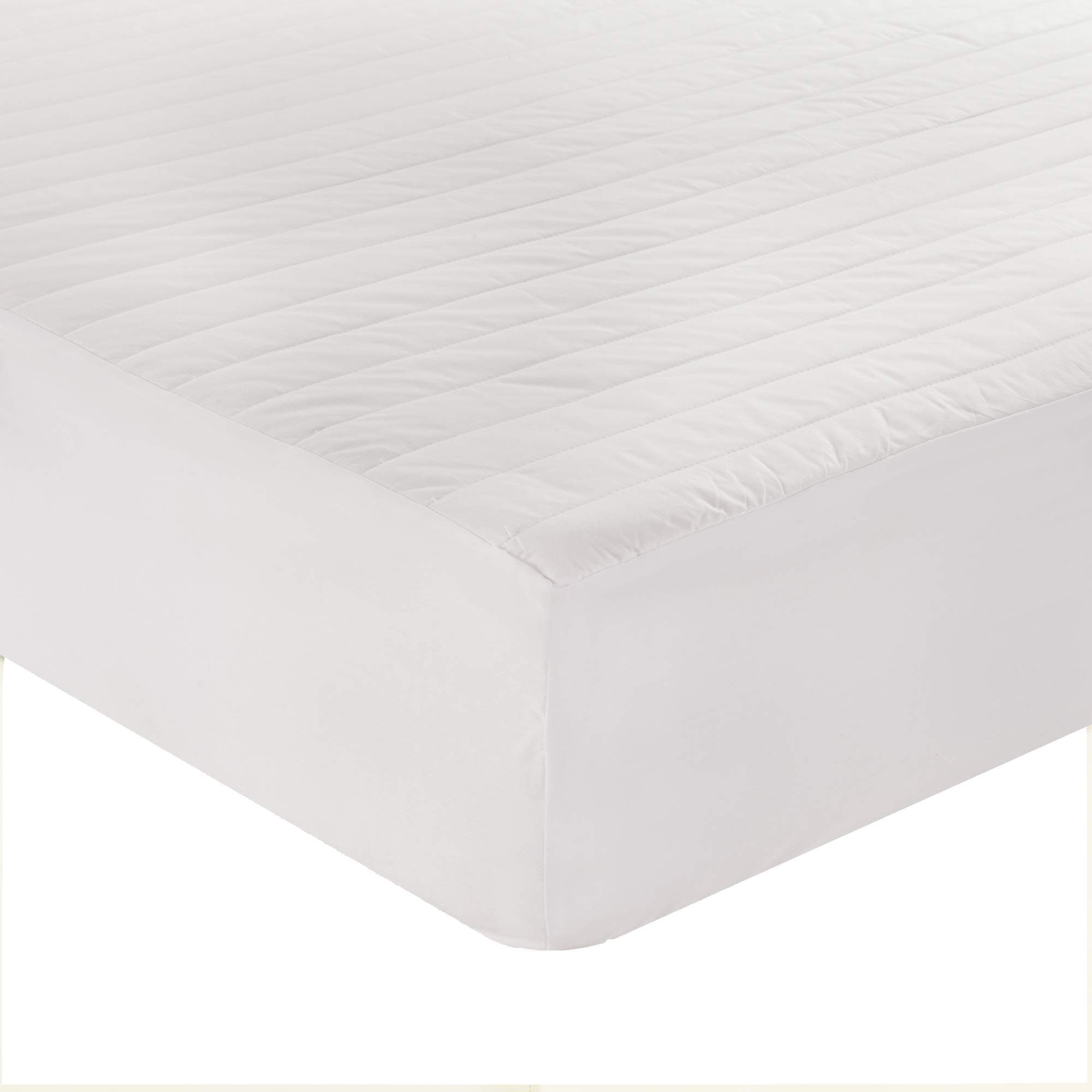 Cottonpure Sustainable 200 Thread Count Breathable 100% Cotton Mattress Pad, Twin XL