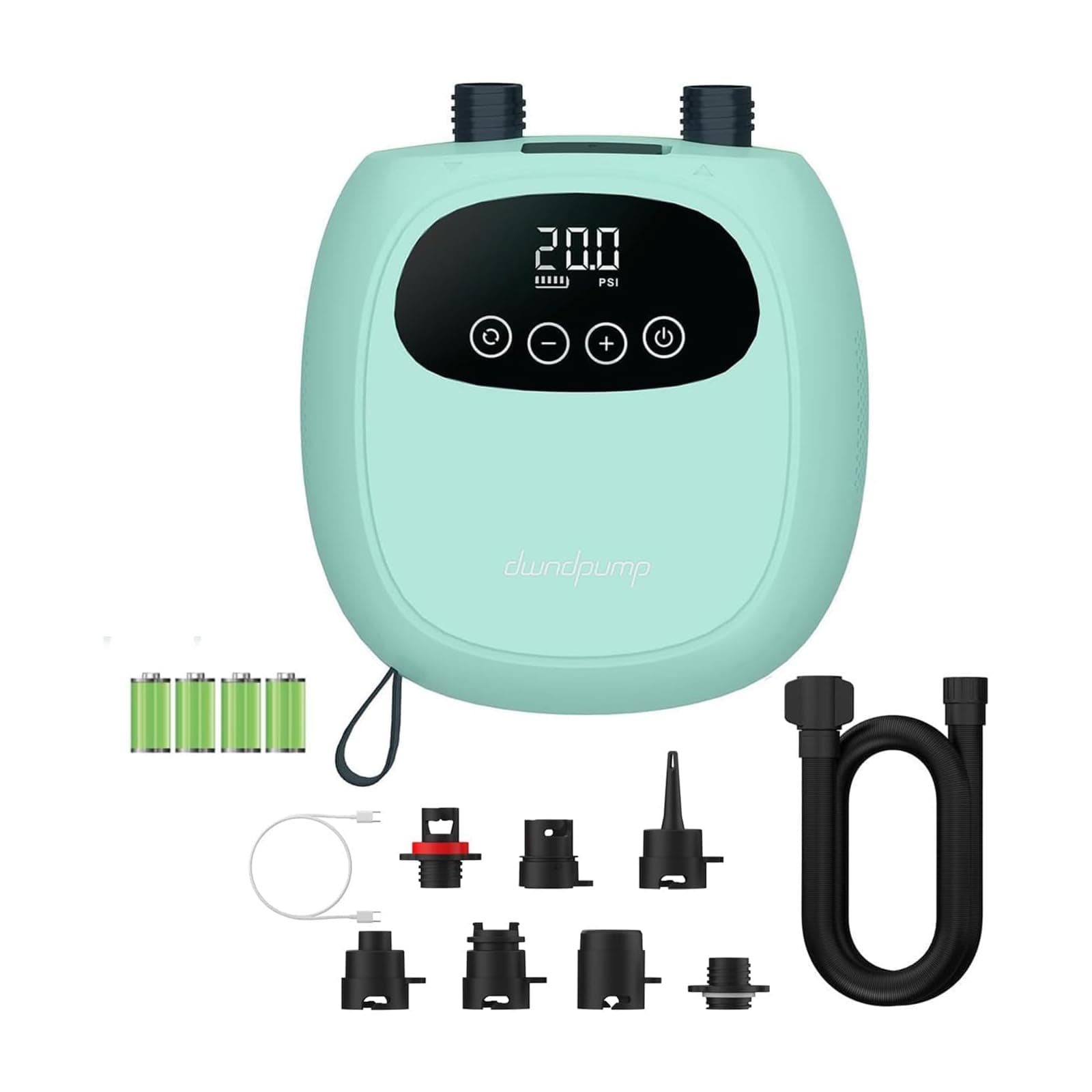 Electric Paddle Board Pump, Rechargeable 20PSI SUP Pump, Dual-Stage Inflation and Deflation Sup Air Pump, Portable Electric Pump for Kayaks, Wind Wings, SUPs