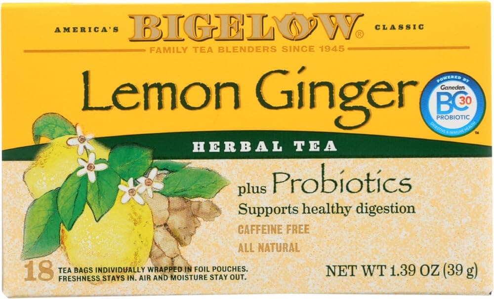 Lemon Ginger 18 Bags (Pack of 12)