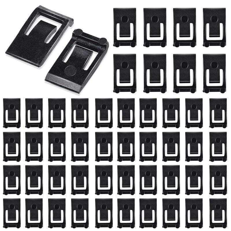 50 Pcs Hinge Restrictor Clips, 86 Degree Angle Restriction, European Cabinet Door Hinges, Black