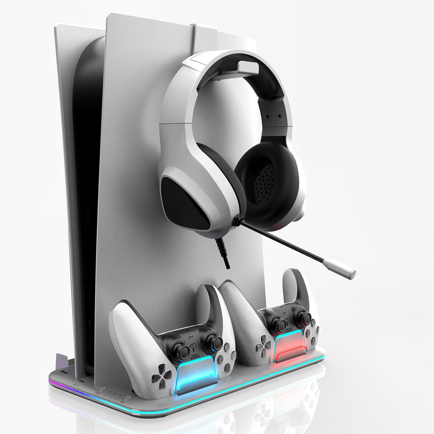 Ant Esports Dock 5 RGB Cooling and Charging Station for Sony PS5 | Efficient Cooling System | All-in-One Design | Clean Compact Design | Dual Controller Chargers | Stable and Easy to Use