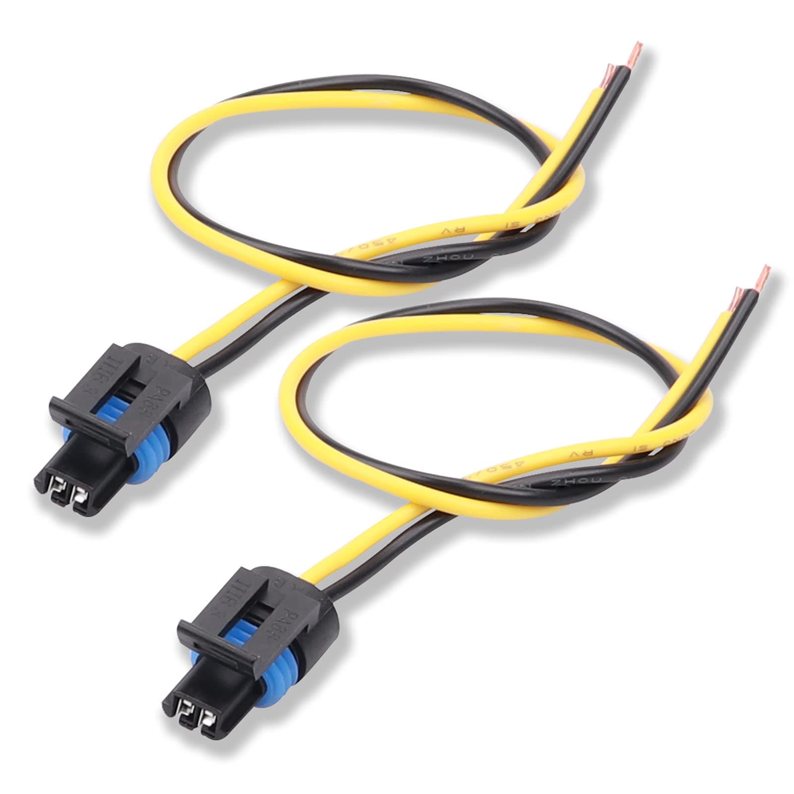2pcs PT2386 Professional Multi-Purpose Pigtail 88862305 88987183 85100 Enigine Coolant Temperature Sensor Connector Harness/Headlamp Headlight Connector