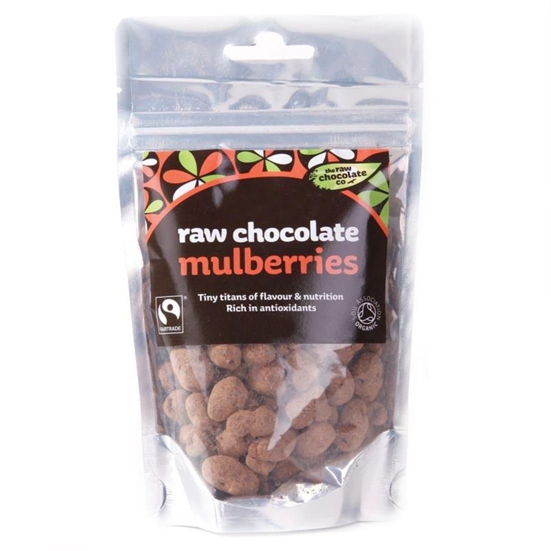 The Raw Chocolate Co | Chocolate Covered Mulberries | 6 x 125G