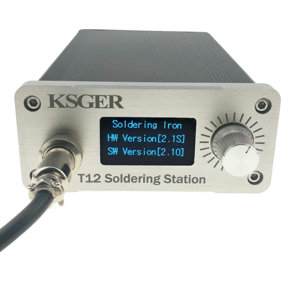 OLED T12 Soldering Iron Station STM32 V2.1S T12 Tips DIY Kits Temperature Controller Electronic Welding Iron Tips FX9501 Handle Case Power Equipments Sting CNC Front Panel 110V Welding Tools