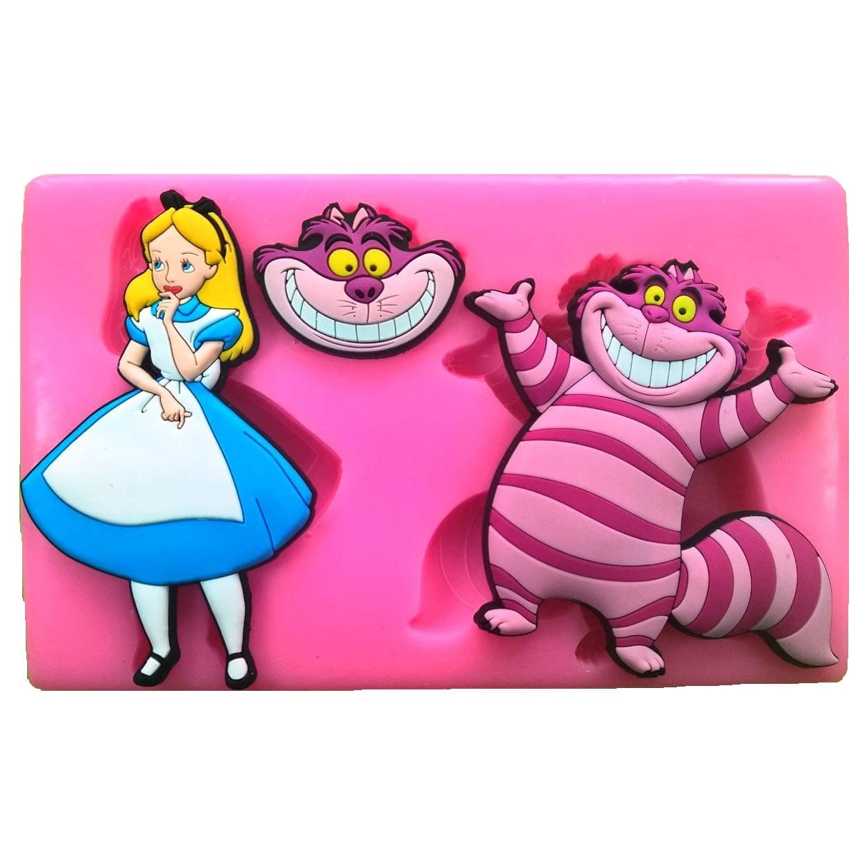 Alice in Wonderland & Cheshire Cat Silicone Mould Mold for Cake Decorating Cake Cupcake Toppers Icing Sugarcraft Tool by Fairie Blessings