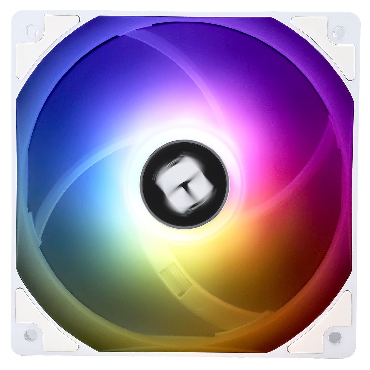 Thermalright TL-C12CW-S CPU Fan 120mm White ARGB Case Cooler Fan, 4pin PWM Silent Computer Fan with S-FDB Bearing Included, up to 1550RPM Cooling