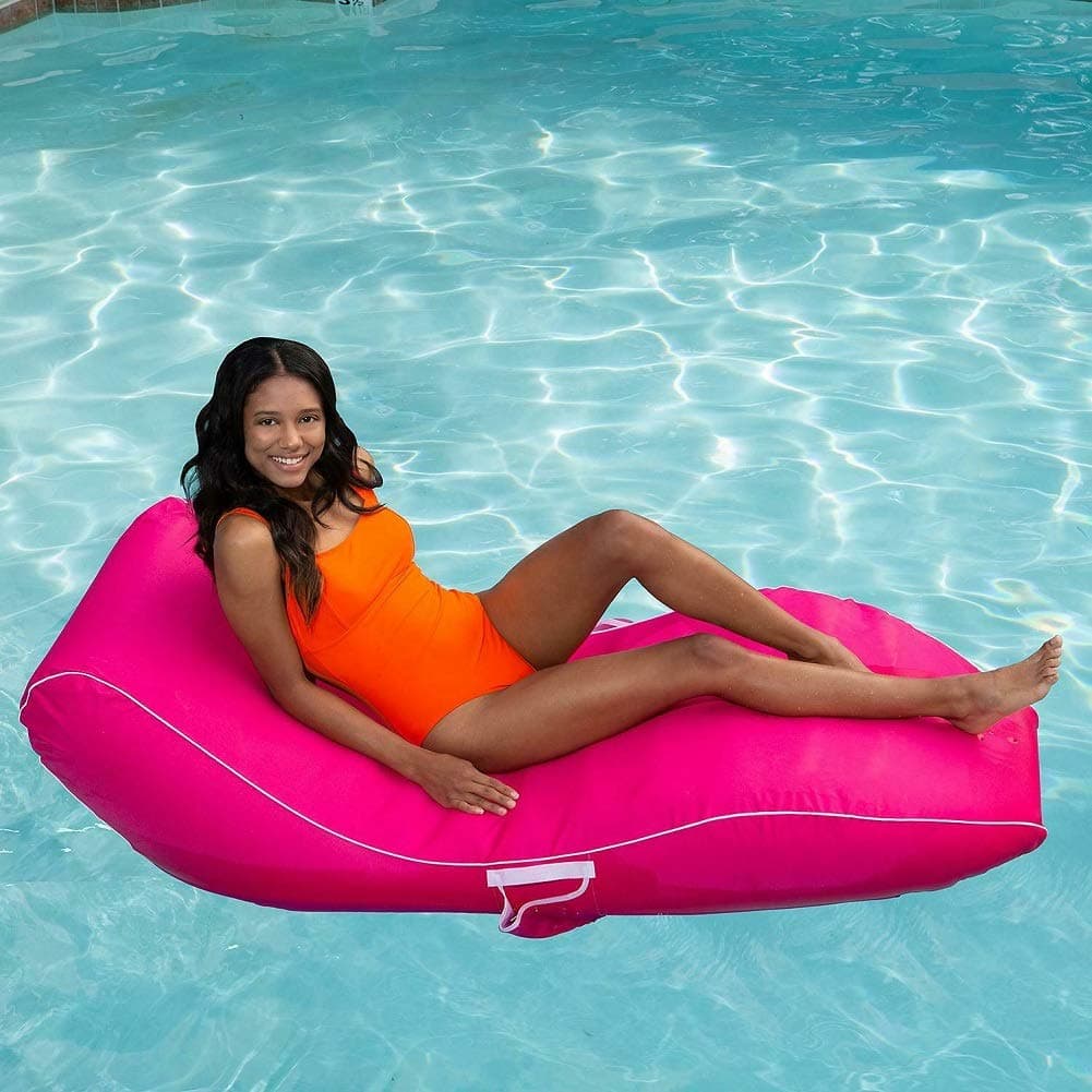 Suntan Lounge Contour Shape Pool Chair (Pink)