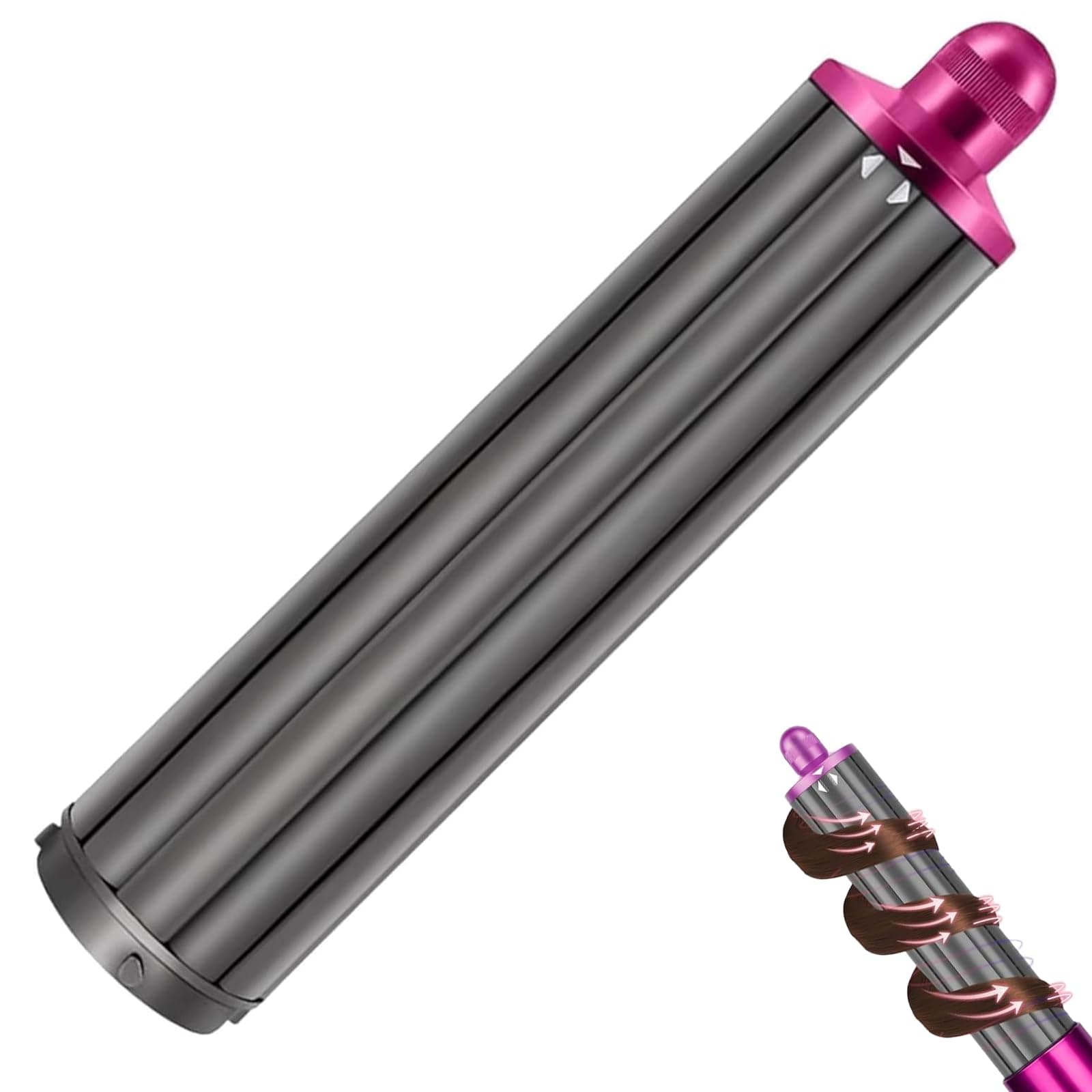 40MM 1.6in Long Hair Curling Barrels for Dyson Airwrap Attachment, Automatic Hair Curling Barrel for Dyson Airwrap Styler HS01 HS05
