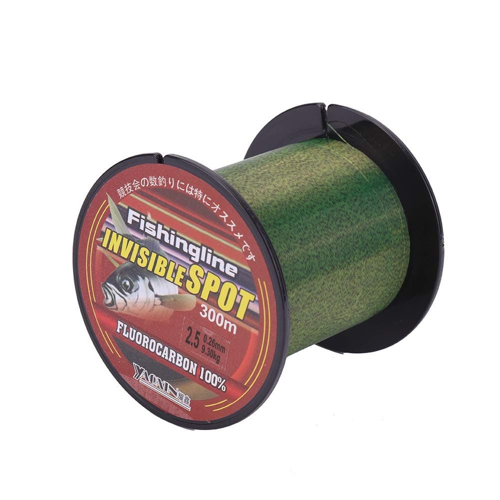 Maritown Fluorocarbon Coated Fishing Line, 328Yds Strong Wear-resistant Fishing Leader Line Invisible Monofilament Line Braided Line Fly Fishing