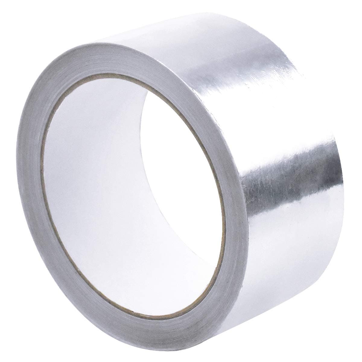 Aluminium Foil Tape Aluminium Foil Adhesive Duct Tape High Temp Heat-Resistant Repair Foil Tape Silver Wide Waterproof Tape Rolls for Pipe Ducting Repair Protect, 50mm x 20m