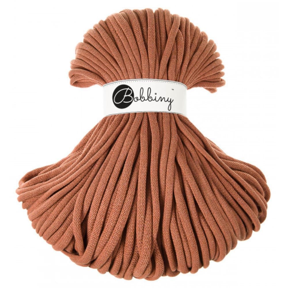 Bobbiny Jumbo 9mm Braided Macrame Cord (Terracotta) 108yds/330ft