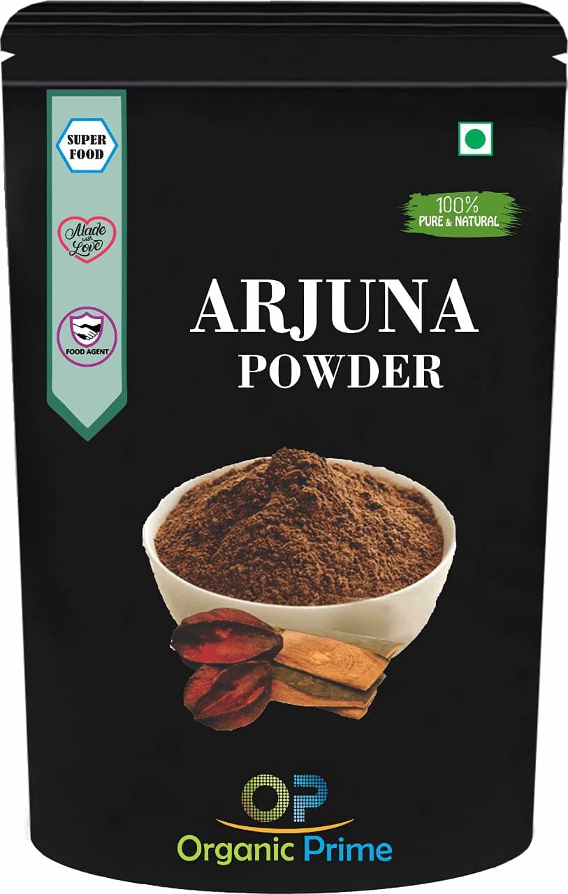 Arjuna Powder | Arjuna Bark | Terminalia Arjuna chaal Powder for Cholesterol control - 500 GM X 2 = 1 KG Organic Prime