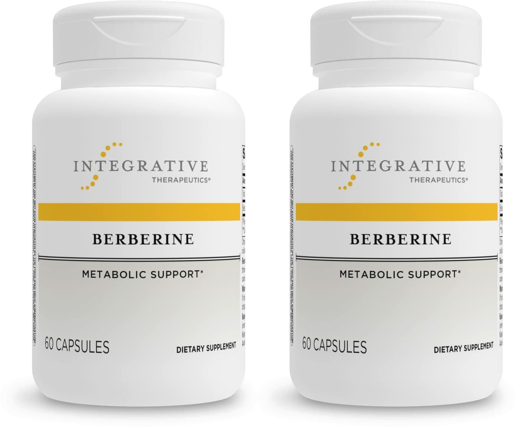 Integrative Therapeutics Berberine - Supports Metabolic Health & Cellular Energy Metabolism - Practitioner-Trusted Quality - Dairy-Free & Gluten-Free - 120 Capsules (120 Servings)