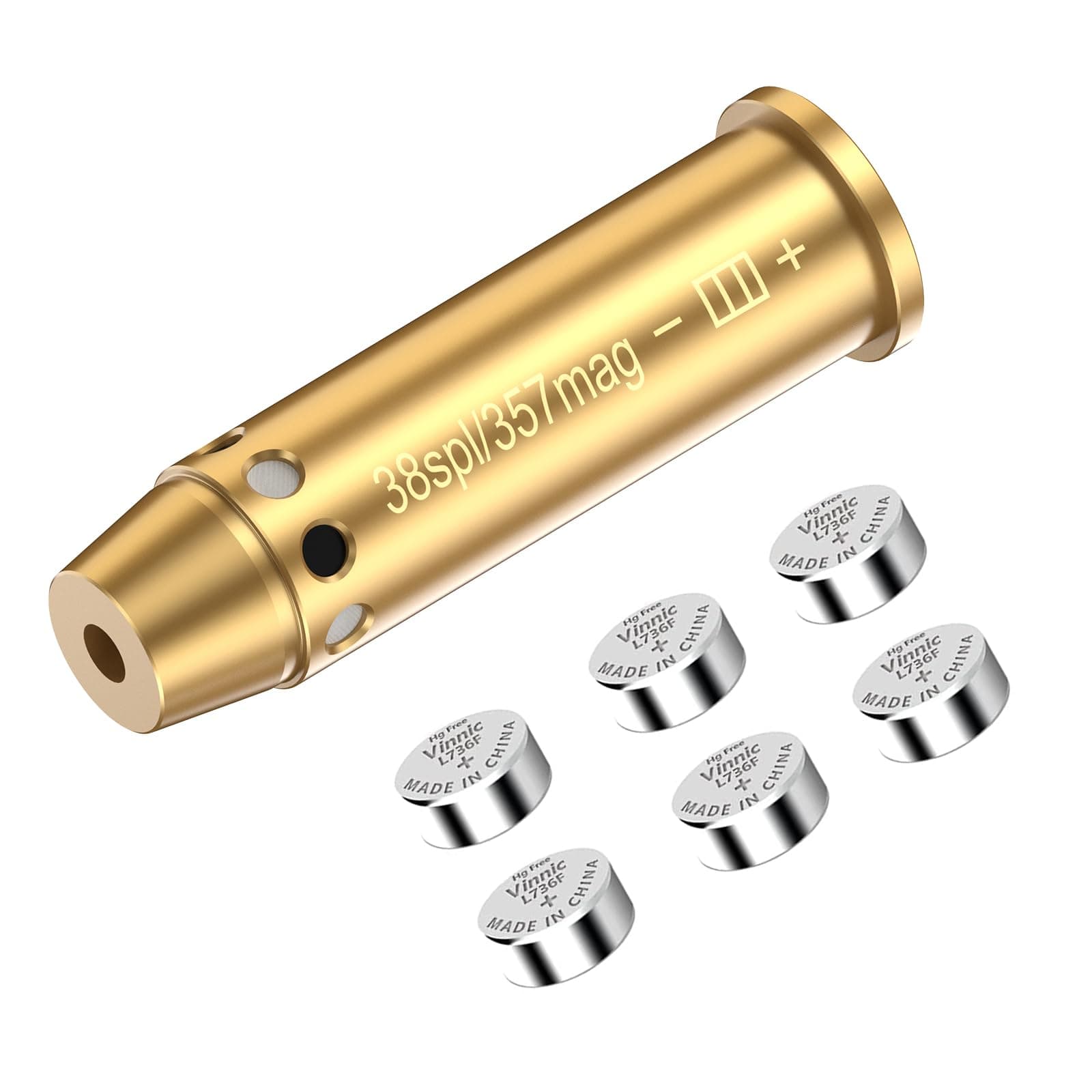 Bore Sight for 357mag/38spl Special Red Laser Bore Sighter Red Dot Boresighter with Batteries for Hunting and Shooting
