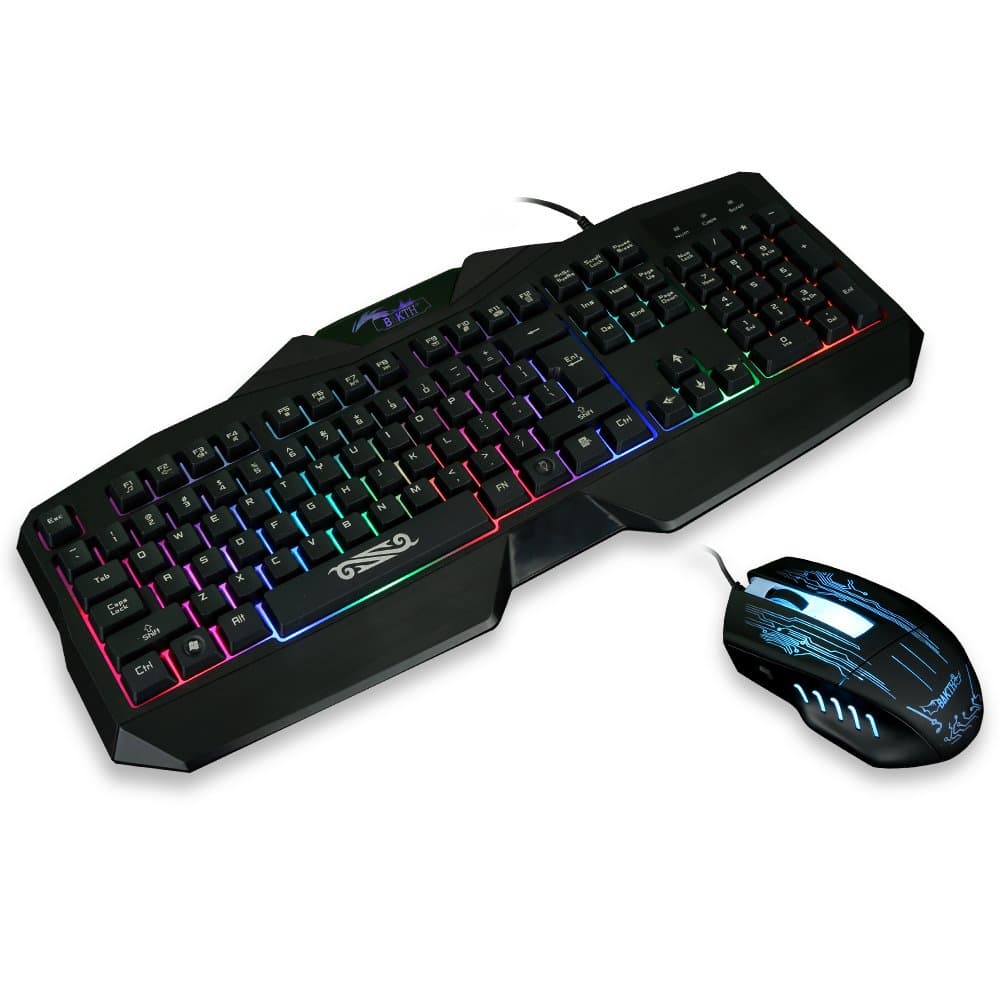 BAKTH Gaming Keyboard and Mouse + Mouse Mat