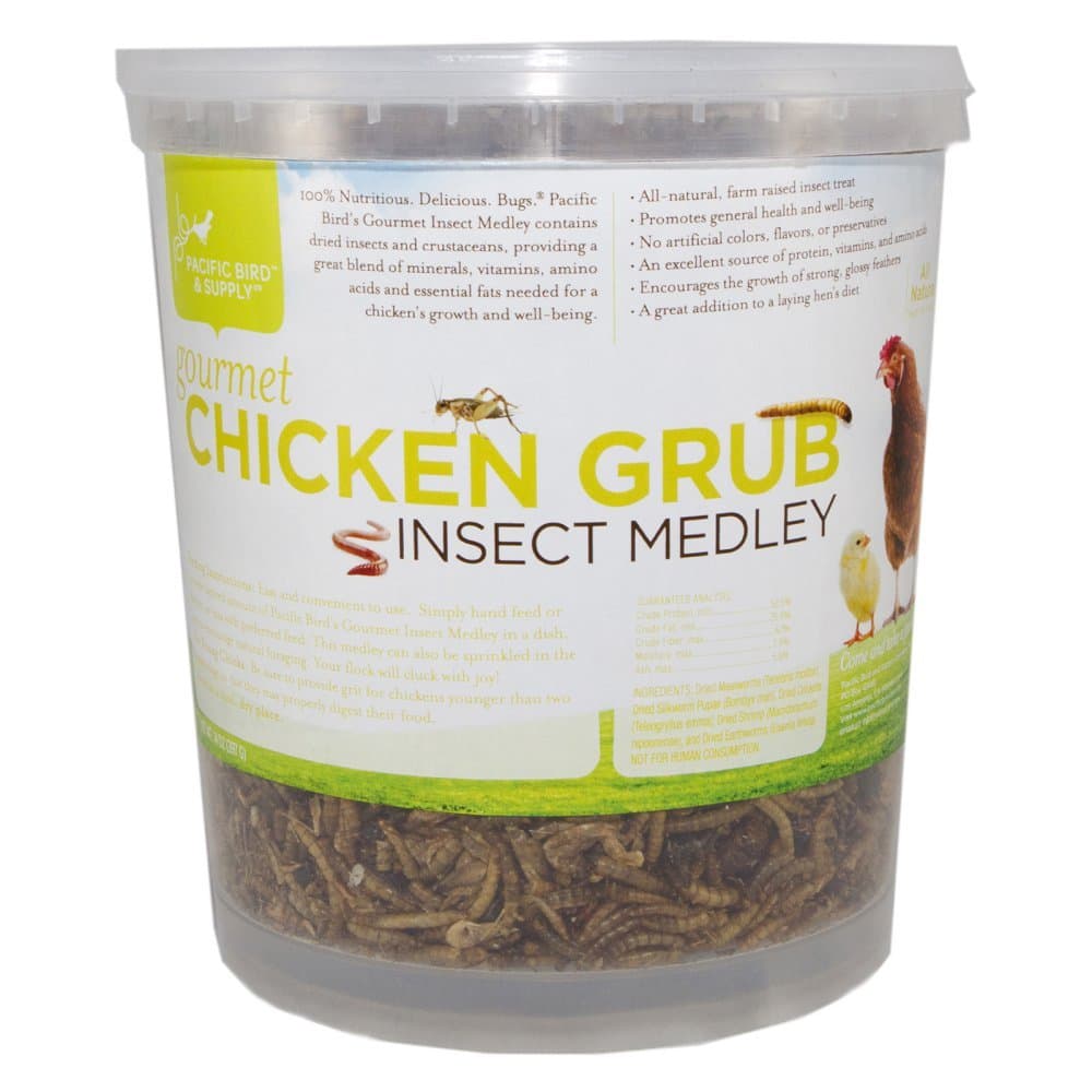 Pacific Bird & Supply Co Inc Pb-0064 14 Oz Gourmet Chicken Grub Insect