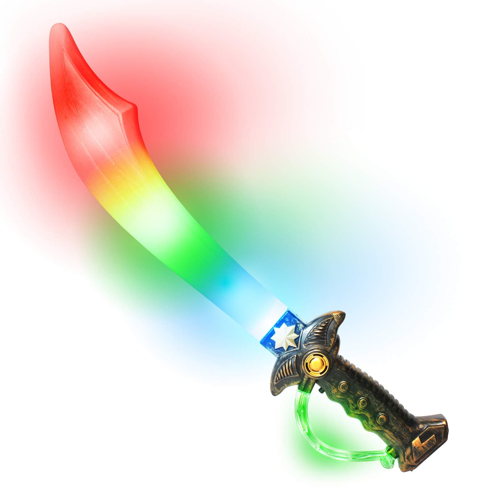 The Glow Company Light Up Flashing Pirate Sword Cutlass