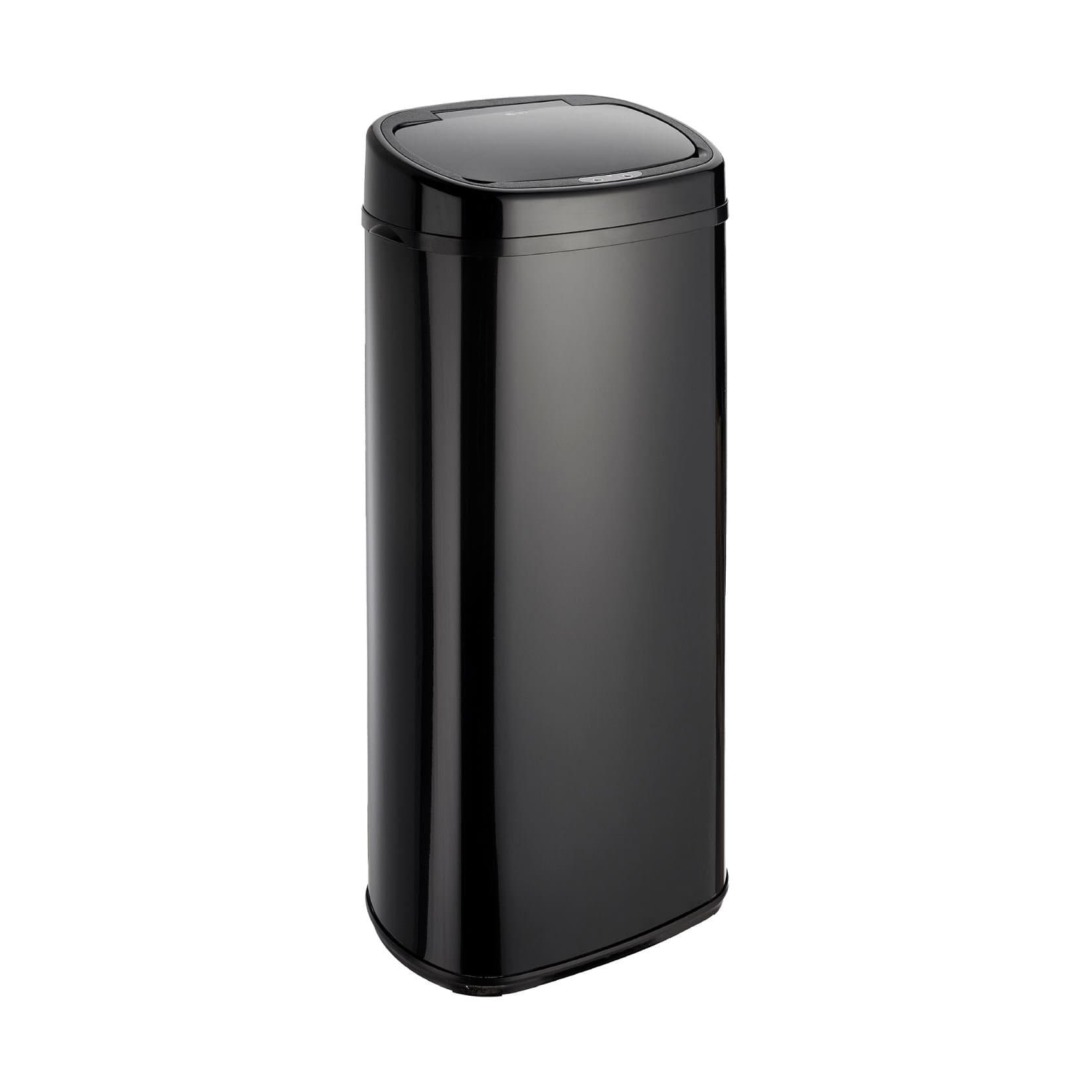Dihl 68L Onyx Blackwith Black Lid Stainless Steel Auto Touchless Hands-Free Sensor Kitchen Waste Dust Bin Automatic Motor