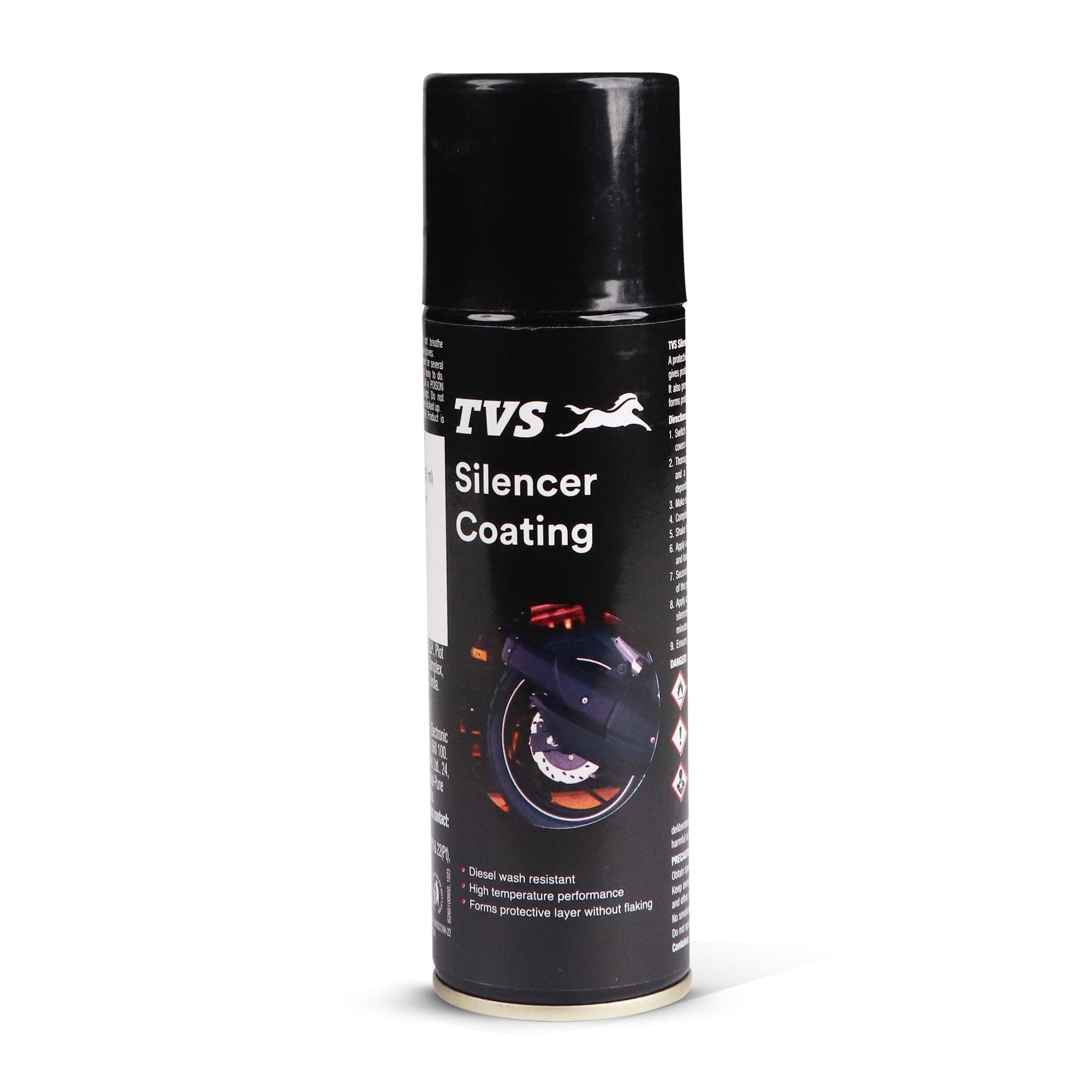 - Silencer Coating Spray for Bike, Prevent Rust and Leak, Diesel wash Resistance (160g)