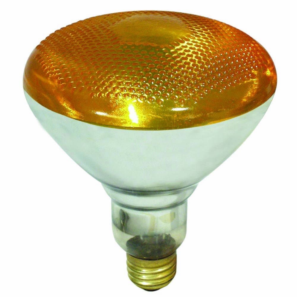 Feit Electric 100PAR/A/1 120-Volt Lightweight PAR38 Reflector, Amber