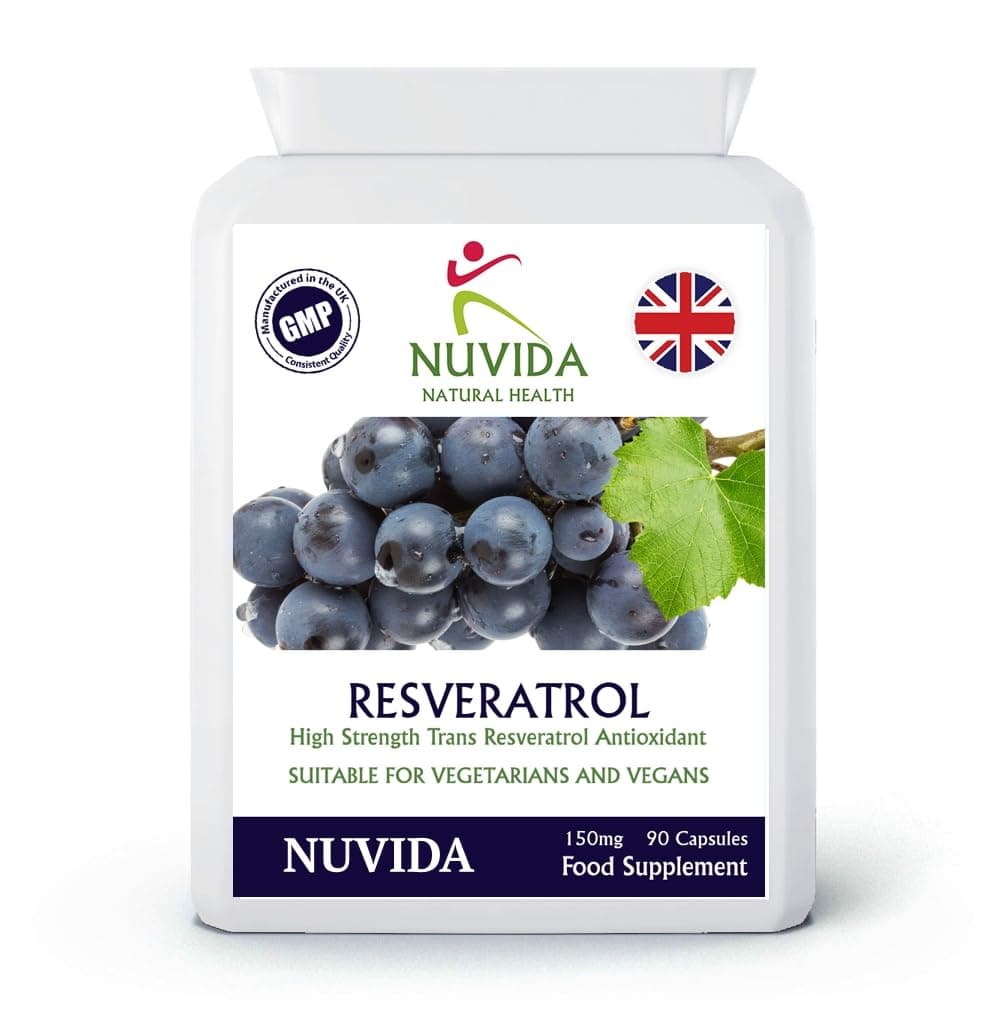 Resveratrol Capsules / 90 Targeted Release Capsules/Premium Resveratrol Supplement/Vegan and Vegetarian Friendly