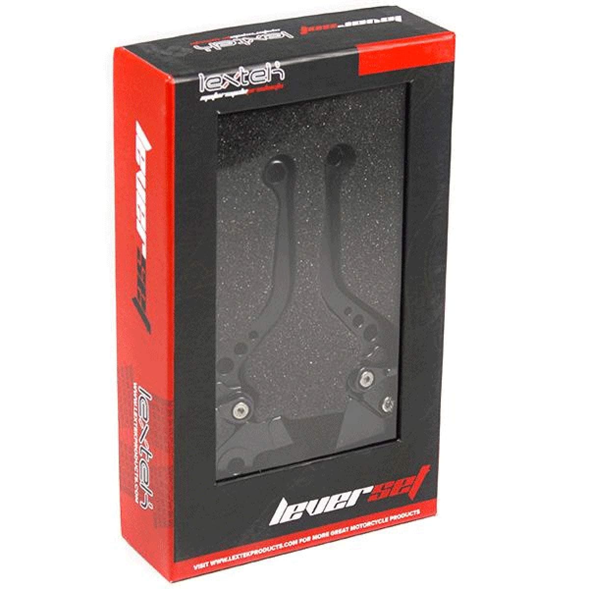 LextekCNC Brake & Clutch Lever Set F-16 / DC-80 Short Black