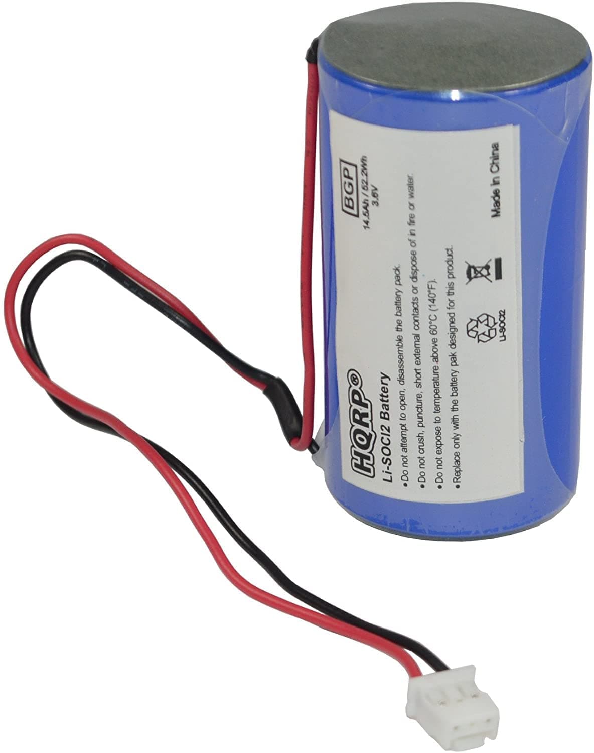 HQRP 3.6V Lithium Thionyl Chloride D-Size Battery Compatible with DSC ER34615M-T1 WT4911 WT4911B WT8911 ALEXOR Wireless Outdoor Siren WT4911BATT ADT