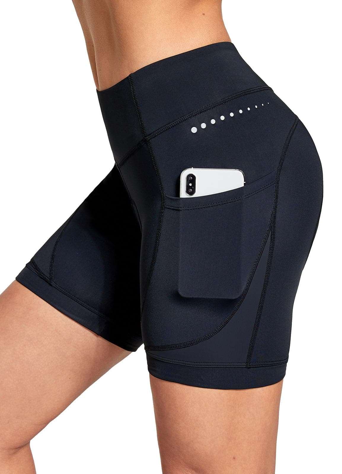 Women's 4D Padded Bike Shorts Cycling Underwear with Padding Pockets Bicycle Pants Biking Tights Spin Gear Clothes