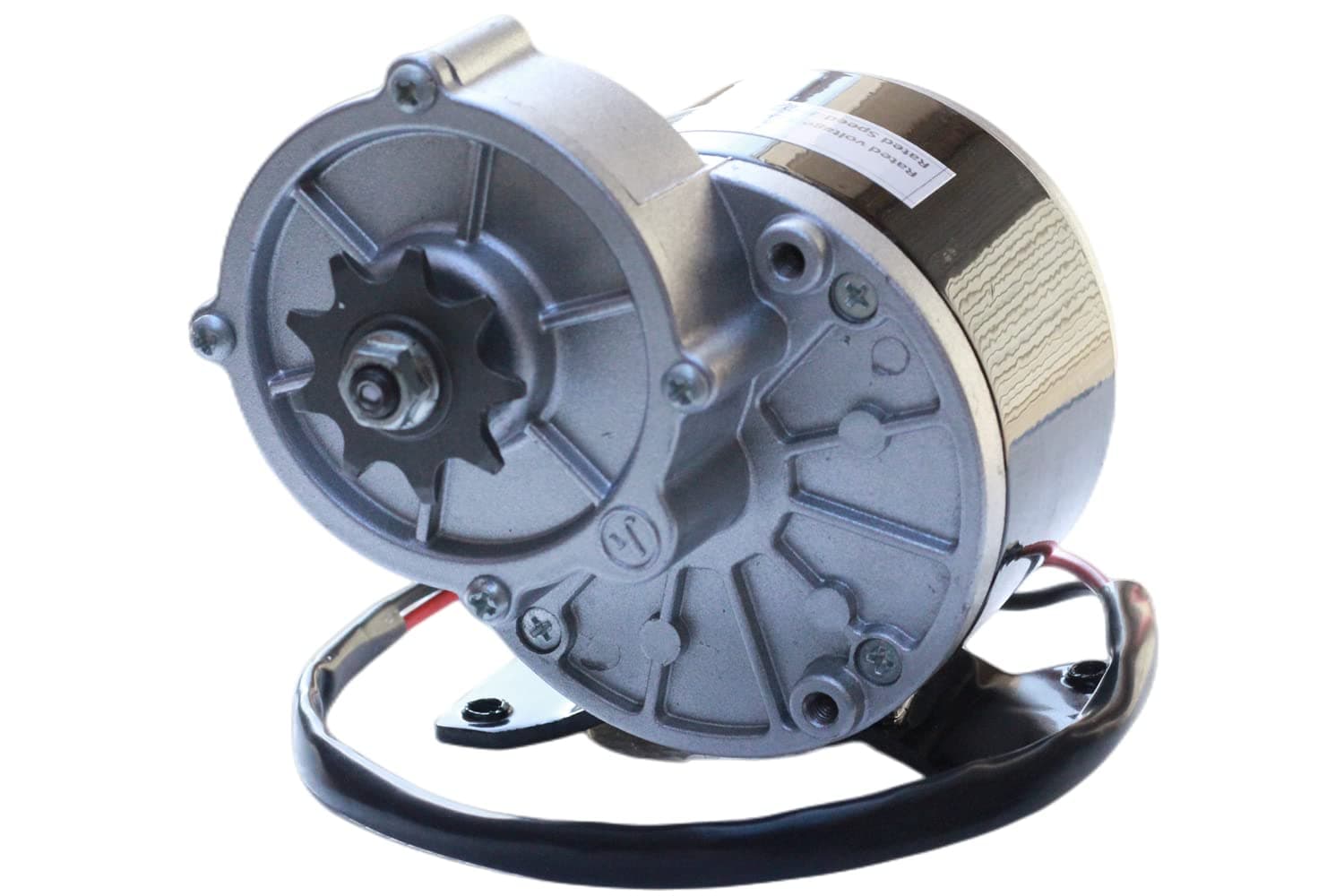 12/24 Volt DC 250W/350 Watt Gear Reduction Brushed Electric Motor with 9 Tooth Sprocket for E-Bike Mini Bikes Scooter (12V 250W)