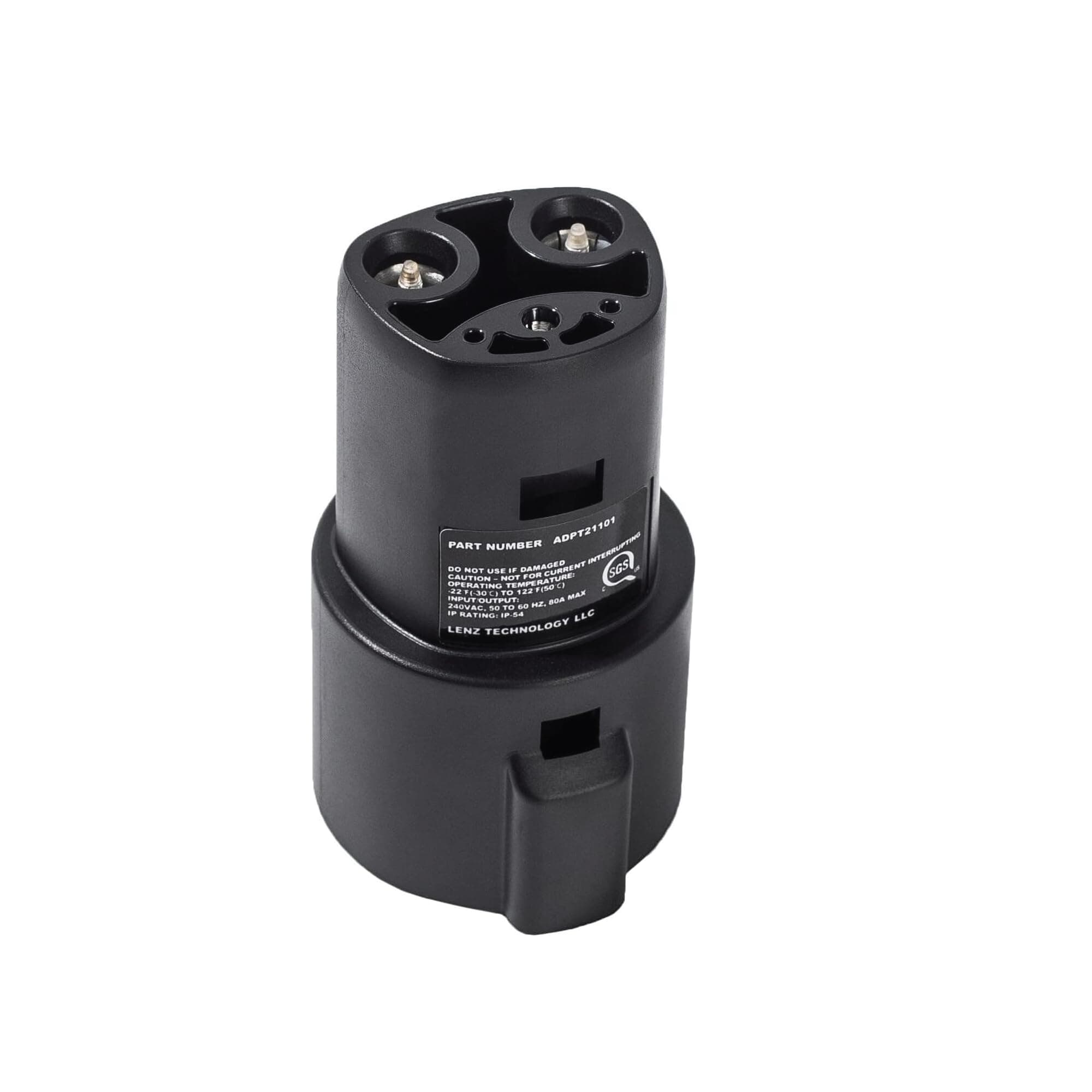 J1772 to Tesla Charging Adapter – SAE J1772 to NACS for Tesla & NACS EVs (2026+ Hyundai, Kia, Rivian, Toyota bZ, Lexus RZ, Lucid) – Level 1 & 2 AC, 80A Max, Safety Certified to UL 2251